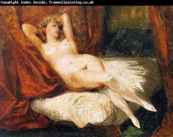 Eugene Delacroix Female Nude Reclining on a Divan